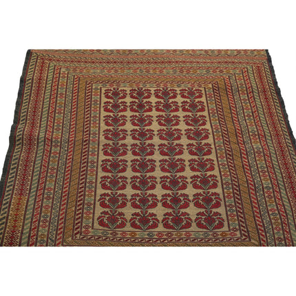 Maliki Kilim 3' 11" X 6' 0" Wool Hand-Woven Kilim 3' 11" X 6' 0" (119 X 183) / Multi / Multi