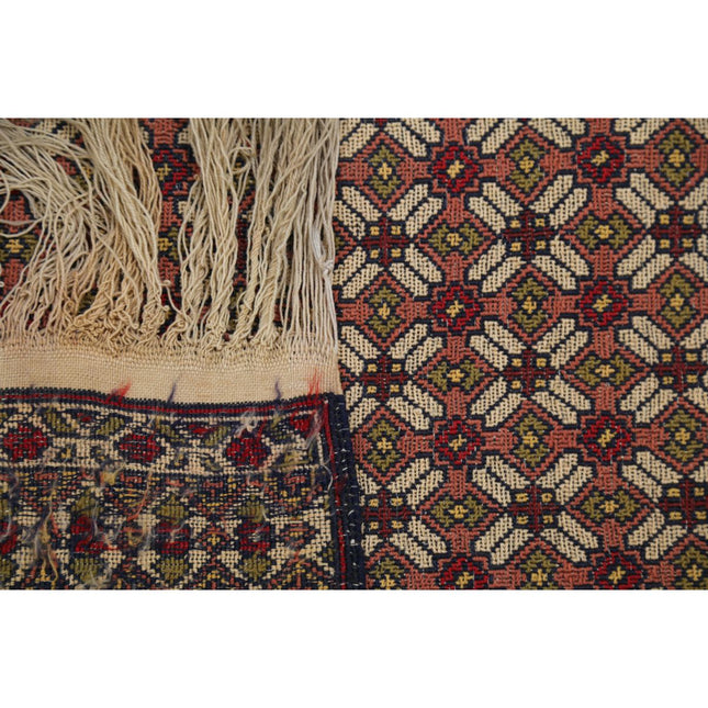 Maliki Kilim 4' 3" X 5' 9" Wool Hand-Woven Kilim 4' 3" X 5' 9" (130 X 175) / Multi / Multi