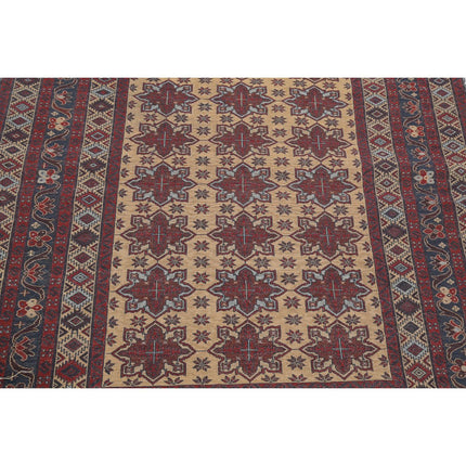 Maliki Kilim 4' 0" X 6' 2" Wool Hand-Woven Kilim 4' 0" X 6' 2" (122 X 188) / Multi / Multi