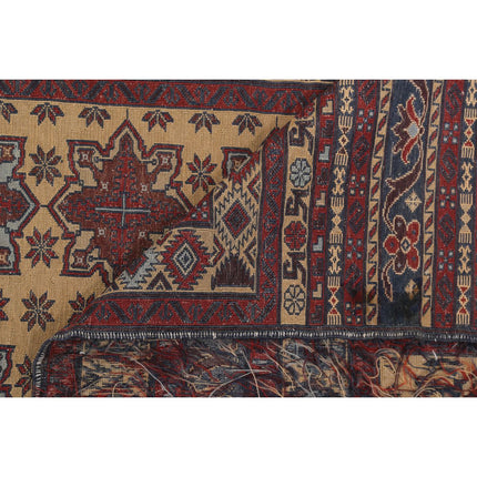 Maliki Kilim 4' 0" X 6' 2" Wool Hand-Woven Kilim 4' 0" X 6' 2" (122 X 188) / Multi / Multi