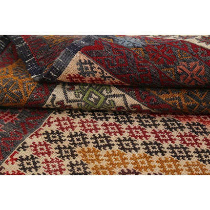 Maliki Kilim 2' 11" X 4' 3" Wool Hand-Woven Kilim 2' 11" X 4' 3" (89 X 130) / Multi / Multi