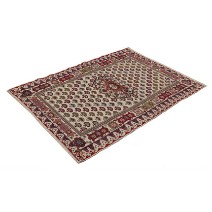 Maliki Kilim 4' 2" X 6' 1" Wool Hand-Woven Kilim 4' 2" X 6' 1" (127 X 185) / Multi / Multi