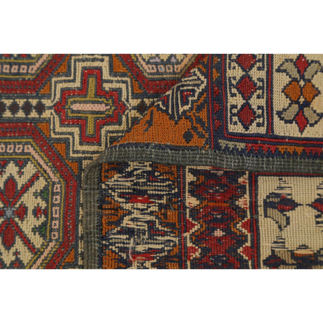 Maliki Kilim 2' 9" X 4' 1" Wool Hand-Woven Kilim 2' 9" X 4' 1" (84 X 124) / Multi / Multi