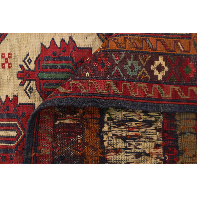 Maliki Kilim 2' 10" X 4' 6" Wool Hand-Woven Kilim 2' 10" X 4' 6" (86 X 137) / Multi / Multi