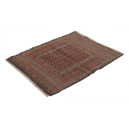 Maliki Kilim 3' 2" X 4' 5" Wool Hand-Woven Kilim 3' 2" X 4' 5" (97 X 135) / Multi / Multi