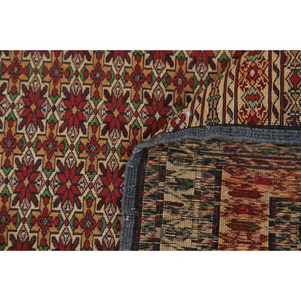 Maliki Kilim 3' 2" X 4' 5" Wool Hand-Woven Kilim 3' 2" X 4' 5" (97 X 135) / Multi / Multi