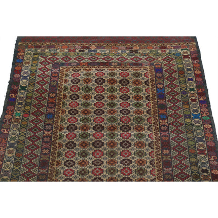 Maliki Kilim 2' 8" X 4' 8" Wool Hand-Woven Kilim 2' 8" X 4' 8" (81 X 142) / Multi / Multi