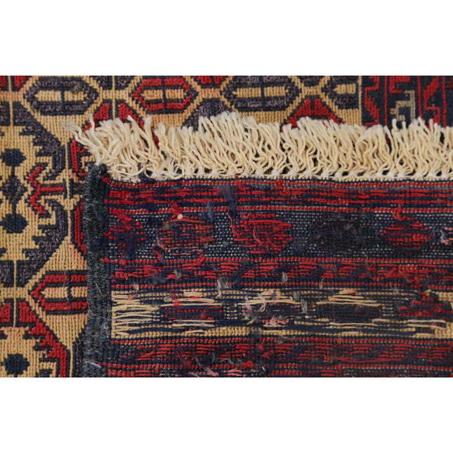 Maliki Kilim 3' 1" X 4' 3" Wool Hand-Woven Kilim 3' 1" X 4' 3" (94 X 130) / Multi / Multi