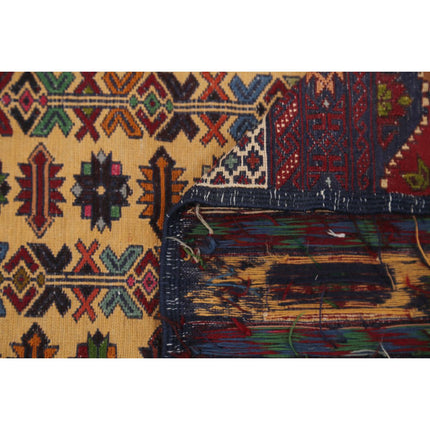 Maliki Kilim 4' 3" X 5' 11" Wool Hand-Woven Kilim 4' 3" X 5' 11" (130 X 180) / Multi / Multi