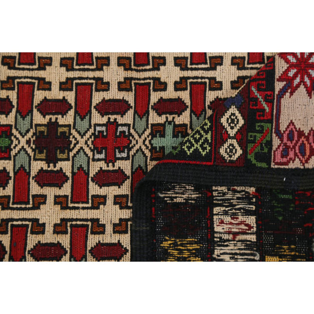 Maliki Kilim 4' 0" X 6' 0" Wool Hand-Woven Kilim 4' 0" X 6' 0" (122 X 183) / Multi / Multi