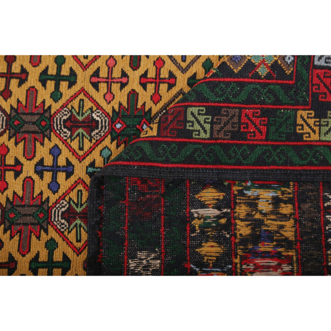 Maliki Kilim 4' 3" X 6' 0" Wool Hand-Woven Kilim 4' 3" X 6' 0" (130 X 183) / Multi / Multi