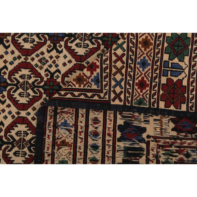 Maliki Kilim 4' 5" X 6' 0" Wool Hand-Woven Kilim 4' 5" X 6' 0" (135 X 183) / Multi / Multi