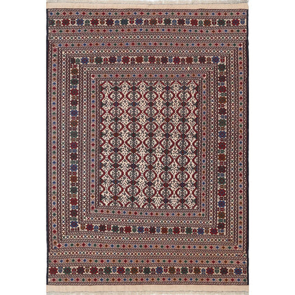 Maliki Kilim Hand-Woven Wool Kilim IVA0024266 - Natalia Rugs