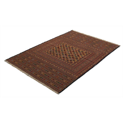 Maliki Kilim 4' 0" X 6' 2" Wool Hand-Woven Kilim 4' 0" X 6' 2" (122 X 188) / Multi / Multi