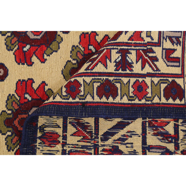 Maliki Kilim 4' 2" X 6' 5" Wool Hand-Woven Kilim 4' 2" X 6' 5" (127 X 196) / Multi / Multi