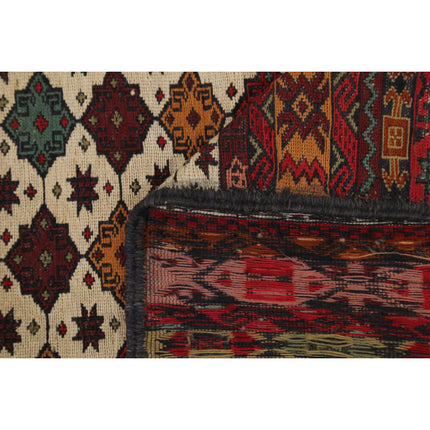 Maliki Kilim 4' 2" X 6' 2" Wool Hand-Woven Kilim 4' 2" X 6' 2" (127 X 188) / Multi / Multi