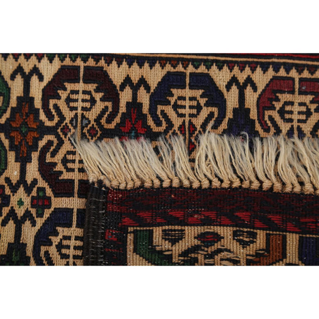 Maliki Kilim 3' 0" X 4' 5" Wool Hand-Woven Kilim 3' 0" X 4' 5" (91 X 135) / Multi / Multi