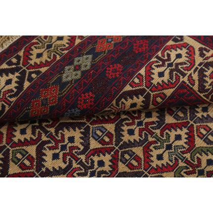 Maliki Kilim 3' 3" X 4' 4" Wool Hand-Woven Kilim 3' 3" X 4' 4" (99 X 132) / Multi / Multi