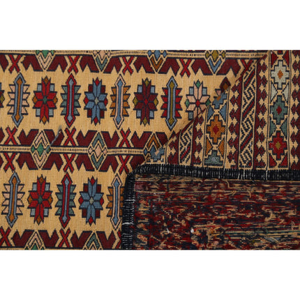 Maliki Kilim 3' 3" X 4' 6" Wool Hand-Woven Kilim 3' 3" X 4' 6" (99 X 137) / Multi / Multi