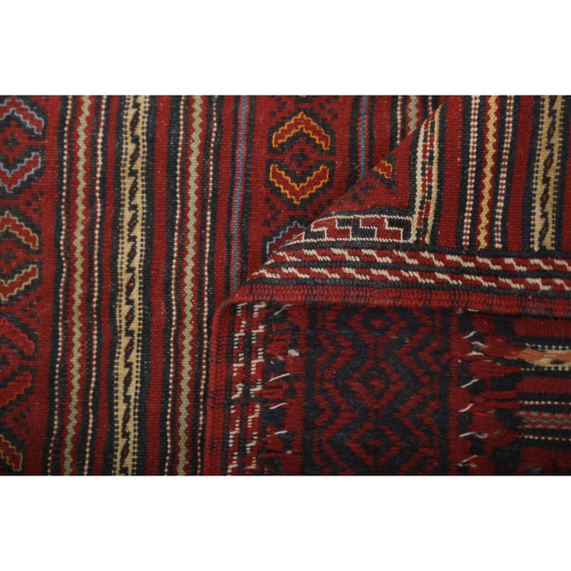 Maliki Kilim 4' 7" X 6' 3" Wool Hand-Woven Kilim 4' 7" X 6' 3" (140 X 191) / Multi / Multi