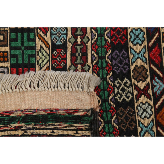 Maliki Kilim 4' 1" X 6' 3" Wool Hand-Woven Kilim 4' 1" X 6' 3" (124 X 191) / Multi / Multi