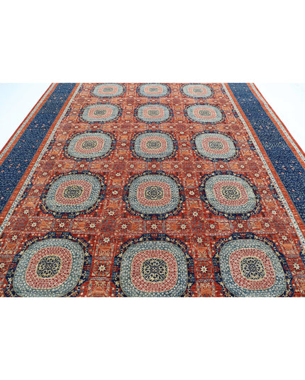 Mamluk 9' 10" X 13' 3" Hand Knotted Wool Rug 9' 10" X 13' 3" (300 X 404) / Rust / Wool