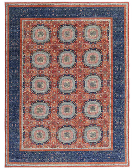 Mamluk 9' 10" X 13' 3" Hand Knotted Wool Rug 9' 10" X 13' 3" (300 X 404) / Rust / Wool