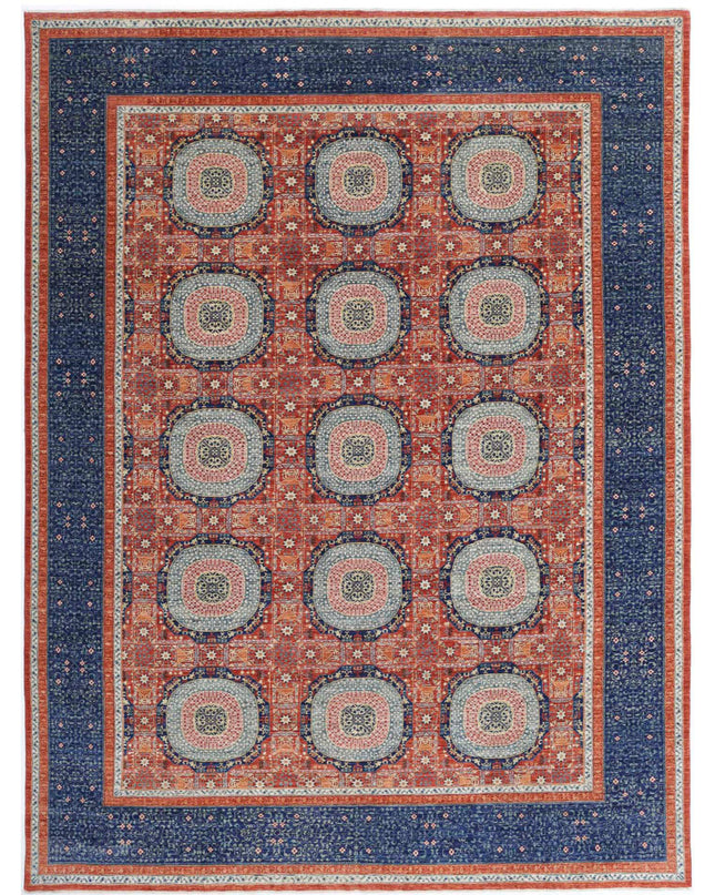 Mamluk 9' 10" X 13' 3" Hand Knotted Wool Rug 9' 10" X 13' 3" (300 X 404) / Rust / Wool
