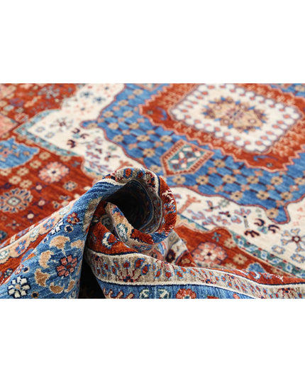 Mamluk 9' 2" X 11' 8" Hand Knotted Wool Rug 9' 2" X 11' 8" (280 X 356) / Rust / Wool