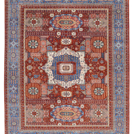 Mamluk 9' 2" X 11' 8" Hand Knotted Wool Rug 9' 2" X 11' 8" (280 X 356) / Rust / Wool