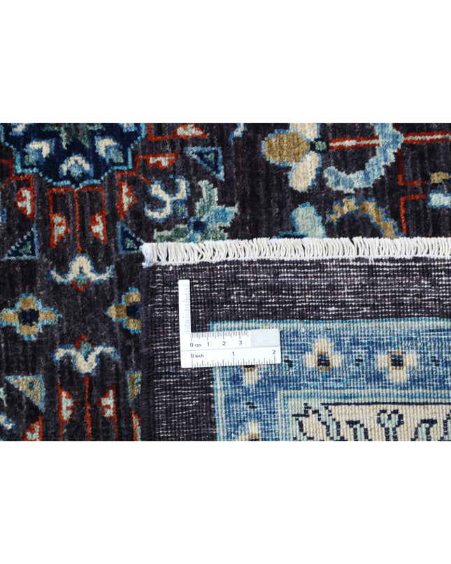 Mamluk 9' 1" X 11' 9" Hand Knotted Wool Rug 9' 1" X 11' 9" (277 X 358) / Black / Wool