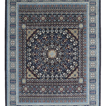 Mamluk 9' 1" X 11' 9" Hand Knotted Wool Rug 9' 1" X 11' 9" (277 X 358) / Black / Wool