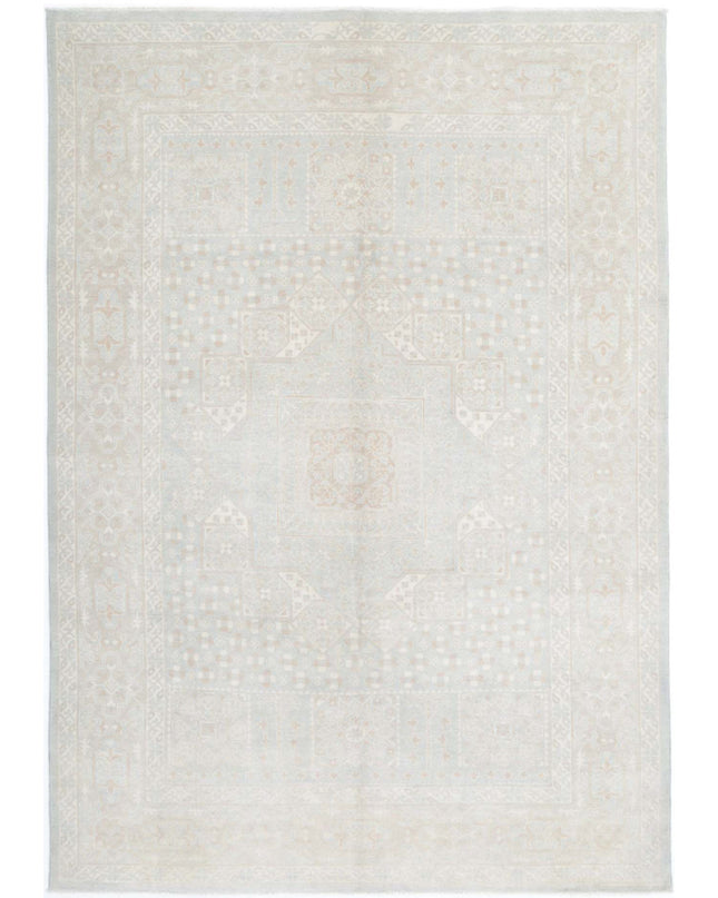 Mamluk 6' 2" X 8' 10" Hand Knotted Wool Rug 6' 2" X 8' 10" (188 X 269) / Blue / Wool