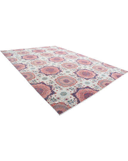 Mamluk 12' 1" X 17' 1" Hand Knotted Wool Rug 12' 1" X 17' 1" (368 X 521) / Ivory / Wool