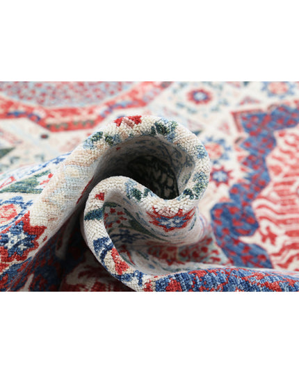 Mamluk 12' 1" X 17' 1" Hand Knotted Wool Rug 12' 1" X 17' 1" (368 X 521) / Ivory / Wool