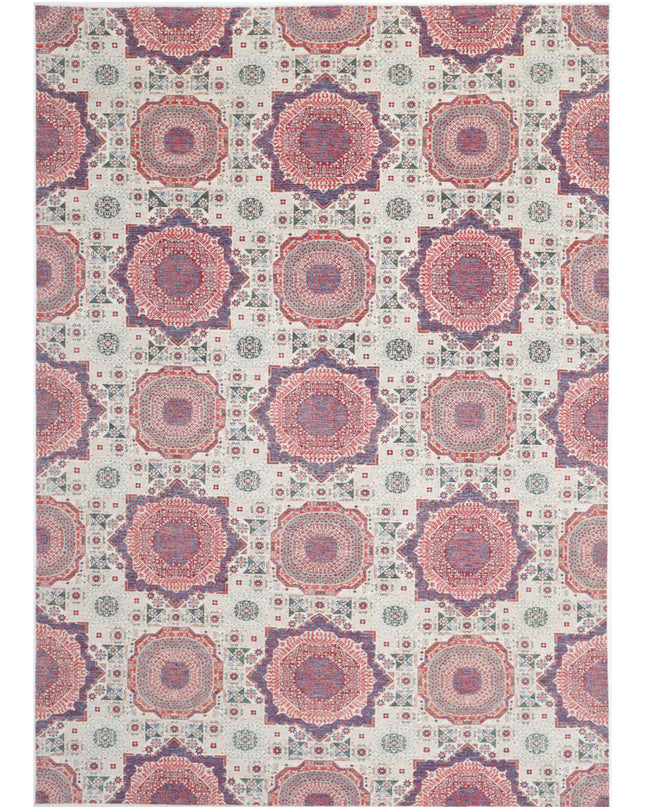 Mamluk 12' 1" X 17' 1" Hand Knotted Wool Rug 12' 1" X 17' 1" (368 X 521) / Ivory / Wool