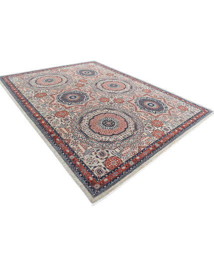 Mamluk 9' 1" X 12' 1" Hand Knotted Wool Rug 9' 1" X 12' 1" (277 X 368) / Beige / Wool