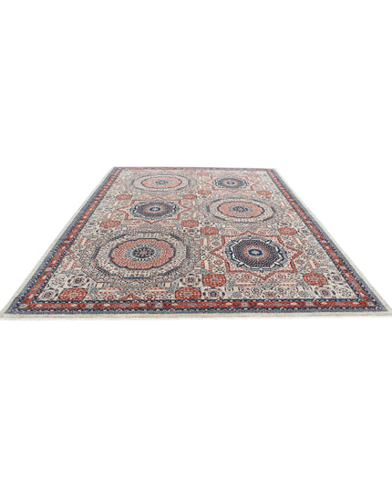 Mamluk 9' 1" X 12' 1" Hand Knotted Wool Rug 9' 1" X 12' 1" (277 X 368) / Beige / Wool