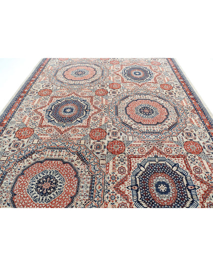 Mamluk 9' 1" X 12' 1" Hand Knotted Wool Rug 9' 1" X 12' 1" (277 X 368) / Beige / Wool