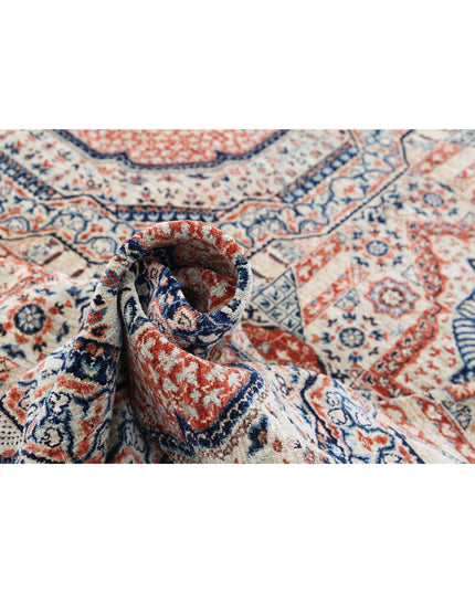 Mamluk 9' 1" X 12' 1" Hand Knotted Wool Rug 9' 1" X 12' 1" (277 X 368) / Beige / Wool