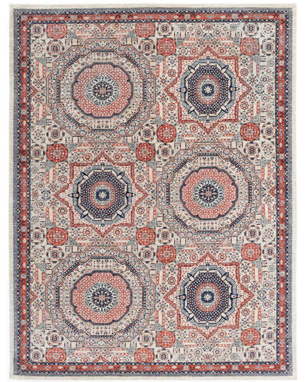 Mamluk 9' 1" X 12' 1" Hand Knotted Wool Rug 9' 1" X 12' 1" (277 X 368) / Beige / Wool
