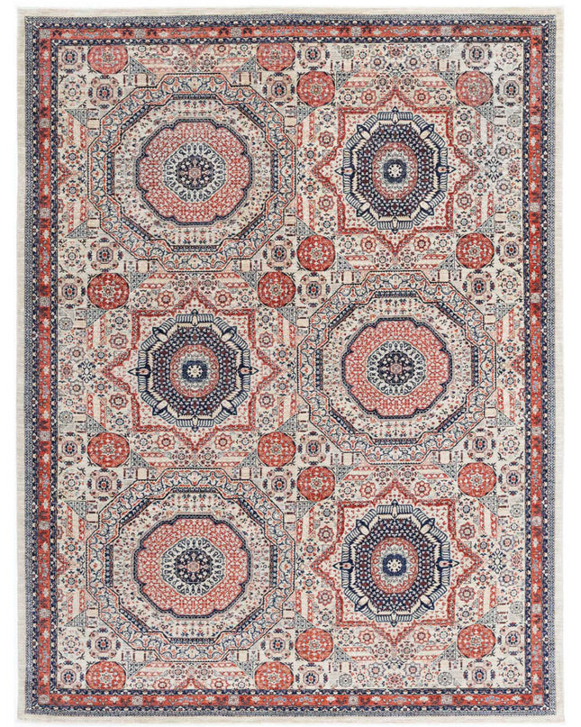 Mamluk 9' 1" X 12' 1" Hand Knotted Wool Rug 9' 1" X 12' 1" (277 X 368) / Beige / Wool
