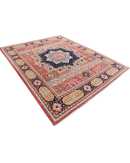 Mamluk 7' 11" X 9' 9" Hand Knotted Wool Rug 7' 11" X 9' 9" (241 X 297) / Red / Wool