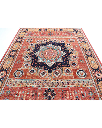 Mamluk 7' 11" X 9' 9" Hand Knotted Wool Rug 7' 11" X 9' 9" (241 X 297) / Red / Wool