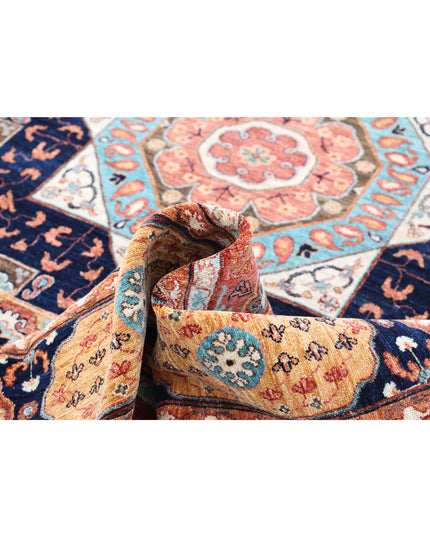 Mamluk 7' 11" X 9' 9" Hand Knotted Wool Rug 7' 11" X 9' 9" (241 X 297) / Red / Wool