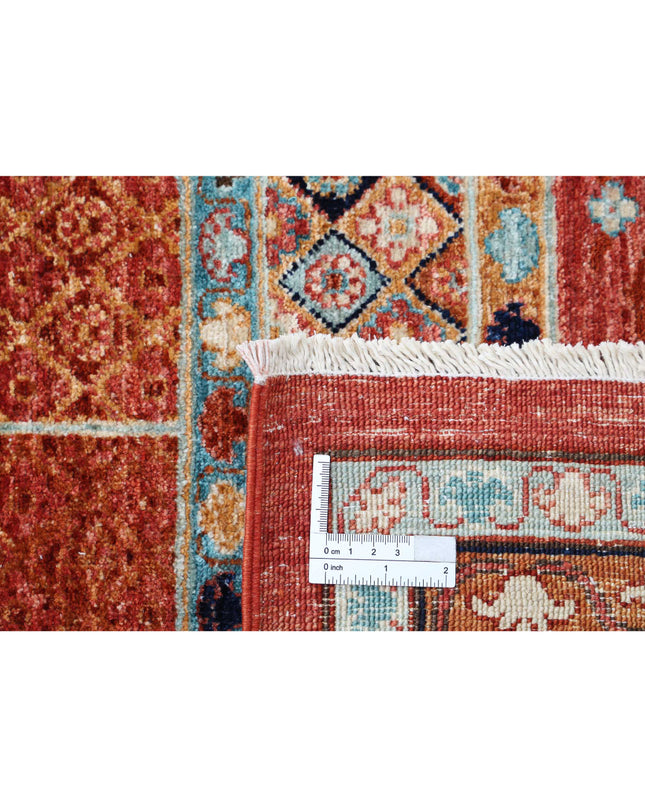 Mamluk 7' 11" X 9' 9" Hand Knotted Wool Rug 7' 11" X 9' 9" (241 X 297) / Red / Wool