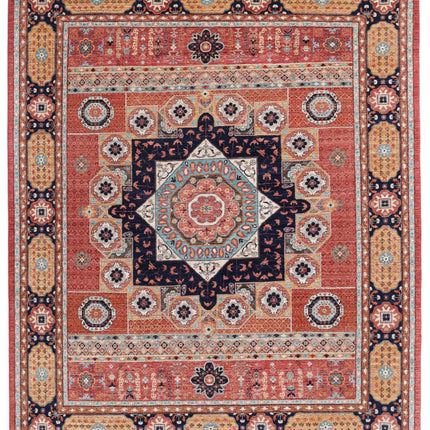 Mamluk 7' 11" X 9' 9" Hand Knotted Wool Rug 7' 11" X 9' 9" (241 X 297) / Red / Wool