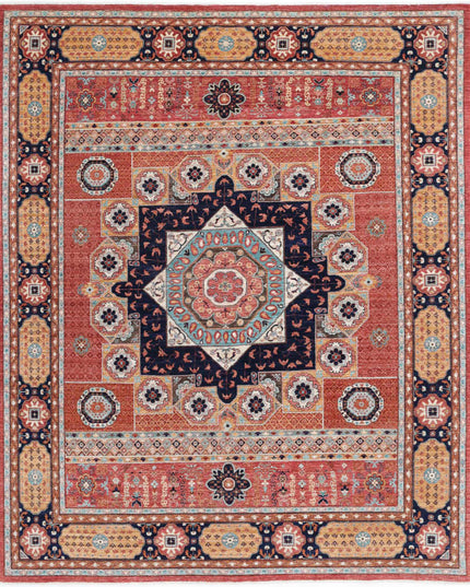 Mamluk 7' 11" X 9' 9" Hand Knotted Wool Rug 7' 11" X 9' 9" (241 X 297) / Red / Wool