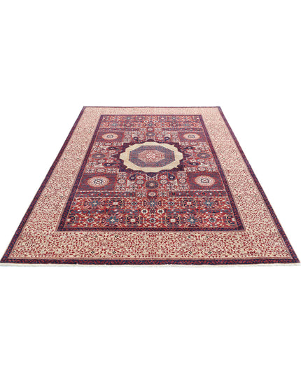 Mamluk 6' 0" X 8' 8" Hand Knotted Wool Rug 6' 0" X 8' 8" (183 X 264) / Gold / Wool