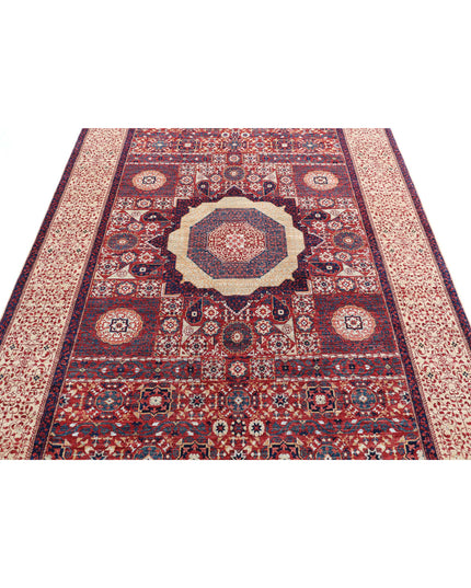 Mamluk 6' 0" X 8' 8" Hand Knotted Wool Rug 6' 0" X 8' 8" (183 X 264) / Gold / Wool